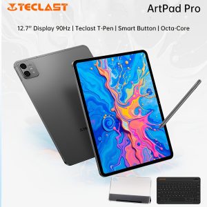 Teclast ArtPad Pro 12.7-inch Tablet with 90Hz Refresh Rate, MTK G99 Octa-Core CPU, 20GB (8+12GB), 256GB Storage, Dual SIM, Android 15, Hyper-Audio, 10000mAh Battery, Type-C Charging, Tablet, Pad, Tablet, Pad