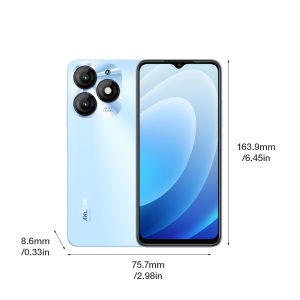 itel A70 blue 256GB+4GB, blue, 6.6-inch HD+ultra-narrow bottom frame+side fingerprint+flagship composite board appearance, 5000mAh long battery life+Type-C 10W fast charging Android 13, Smartphone, Mobile Device, Sleek Design, Modern Phone, Durable Build, Premium Materials, Android Phone, Fast Charging Device, Smartphone Users, Tech Enthusiasts