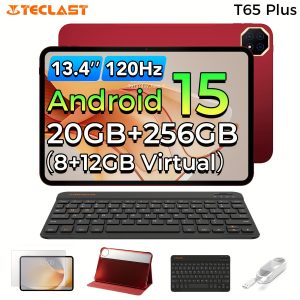 Teclast T65 Plus Tablet PC 13.4-inch Max Display Pad, 20GB RAM (8+12 Extension) 256GB ROM Android15, 120Hz Adaptive Refresh Rate, MTK Helio G99 CPU Mali-G57 GPU, LTE Support Dual SIM, 10000mAh Battery 18W USB-PD Fast Charging, 13MP Al Camera