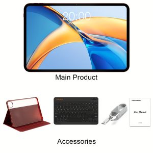 Teclast T65 Plus Tablet PC 13.4-inch Max Display Pad, 20GB RAM (8+12 Extension) 256GB ROM Android15, 120Hz Adaptive Refresh Rate, MTK Helio G99 CPU Mali-G57 GPU, LTE Support Dual SIM, 10000mAh Battery 18W USB-PD Fast Charging, 13MP Al Camera