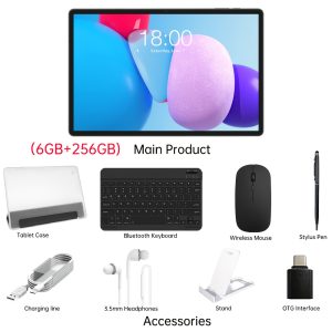 Teclast T50PLUS 2025New Android 15 Tablet, 11 Inch IPS 1920X1200 Resolution, 120Hz Refresh Rate, T7280 Octa-Core, 20Gb(8Gb+12Gb Expansion) RAM, 256GB ROM, 4G Dual SIM LTE, 8000Mah Battery, 5Mp Front 13MP Back Camera, Tablet Case